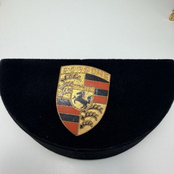 Vintage Original Porsche Hood Crest Badge Stuttgart Emblem - Picture 7 of 8